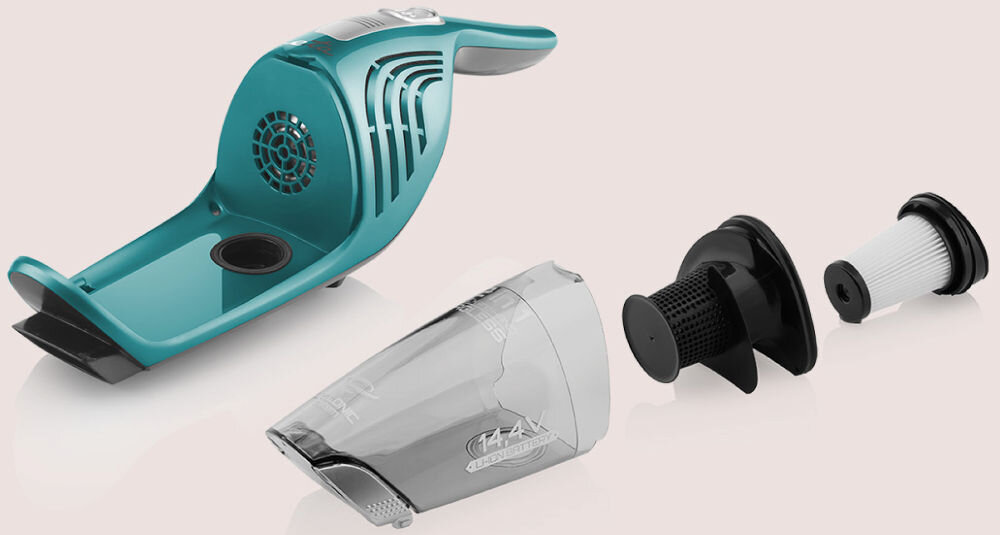 Odkurzacz ETA Moneto II 345390000 Zielony dwuzakresowa regulacja mocy ssania dostosowanie intensywności sprzątania wysoka moc ssania skuteczna na dywanach niższa moc podłogi twarde cyklonowy system filtracji filtr HEPA zatrzymanie zanieczyszczeń pojemnik o objętości 0,55 l czyste powietrze 