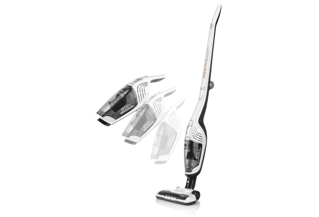 Odkurzacz ETA Moneto II 54539000 Biały Łatwe ładowanie przechowywanie uchwyt z systemem ładowania