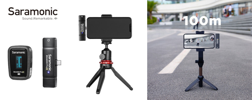 System bezprzewodowy SARAMONIC Blink500 ProX B5 sygnał do stu metrów