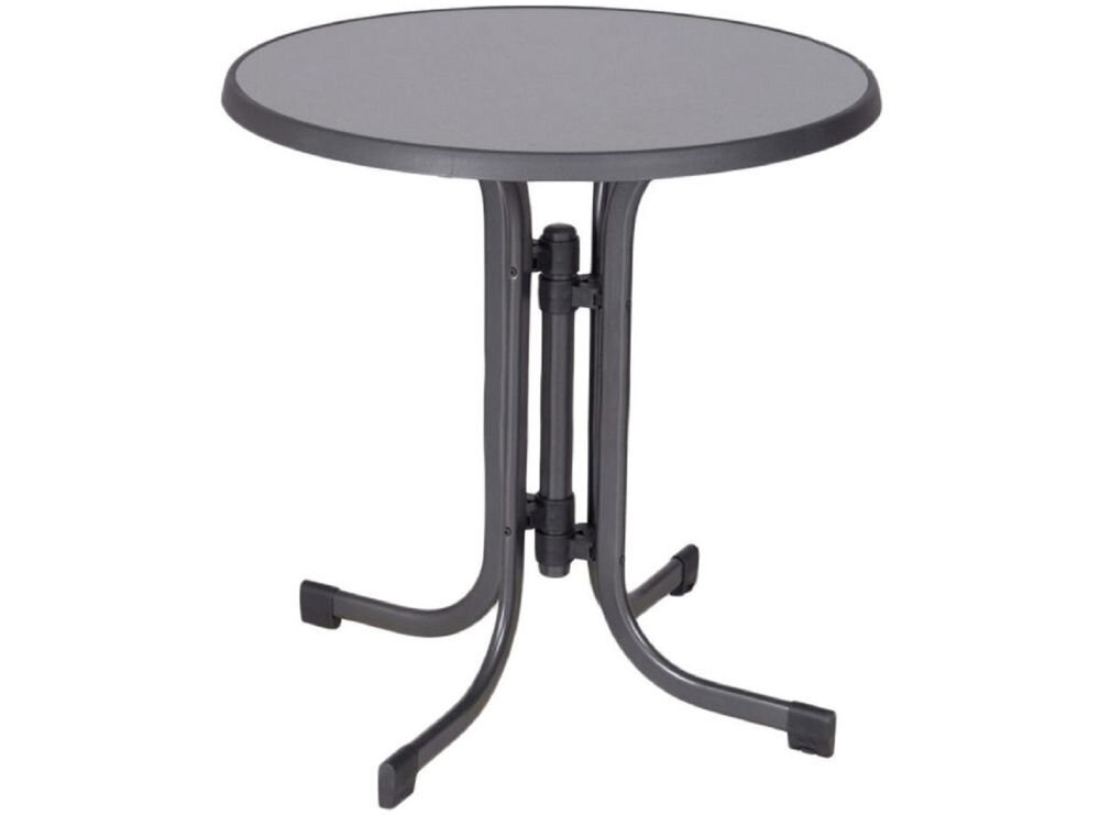 Stół ogrodowy PATIO Dine & Relax Punti Antracyt, blat, PATIO, czyszczenie, wytrzymałość, na białym tle stół w pełni rozłożony