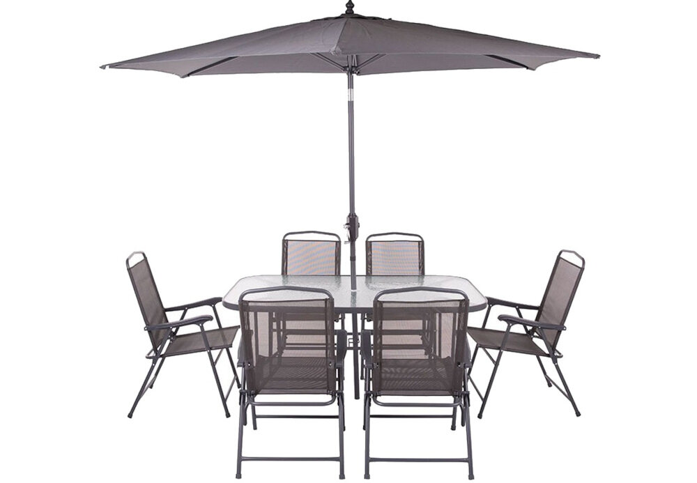 Zestaw mebli ogrodowych PATIO Bordeaux 47973 Antracytowy zestaw akcesoria komplet wyposazenie