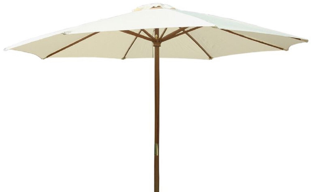 Parasol ogrodowy PATIO Poly Ecru Trwała ośmiokątna czasza wymiary ochrona światło słońce czyszczenie