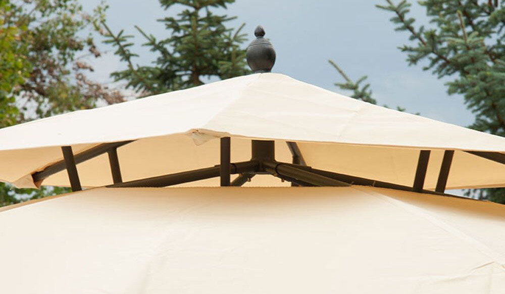 Pawilon ogrodowy PATIO Utah 48175 Ecru montaż demontaż zamek błyskawiczny szybko wygodnie otwór wentylacyjny