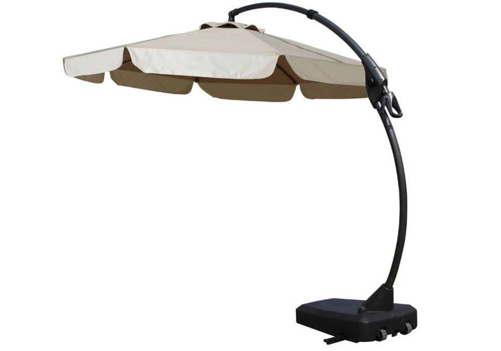 Parasol ogrodowy PATIO 48038 Napoli Ecru Praktyczne kółka wywietrznik w poszewce Sprężynowe zakończenia 