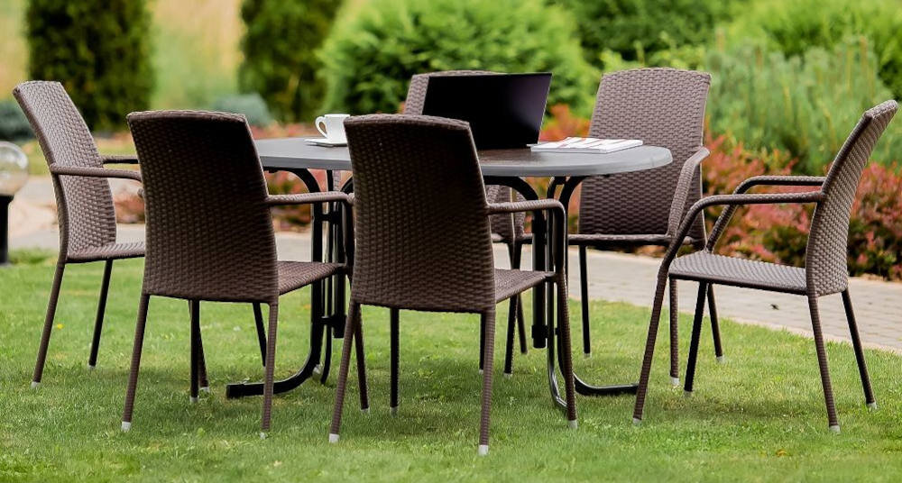 Krzesło ogrodowe PATIO Etienne Brązowy lekki waga 3,37 kg obciążenie max 110 kg