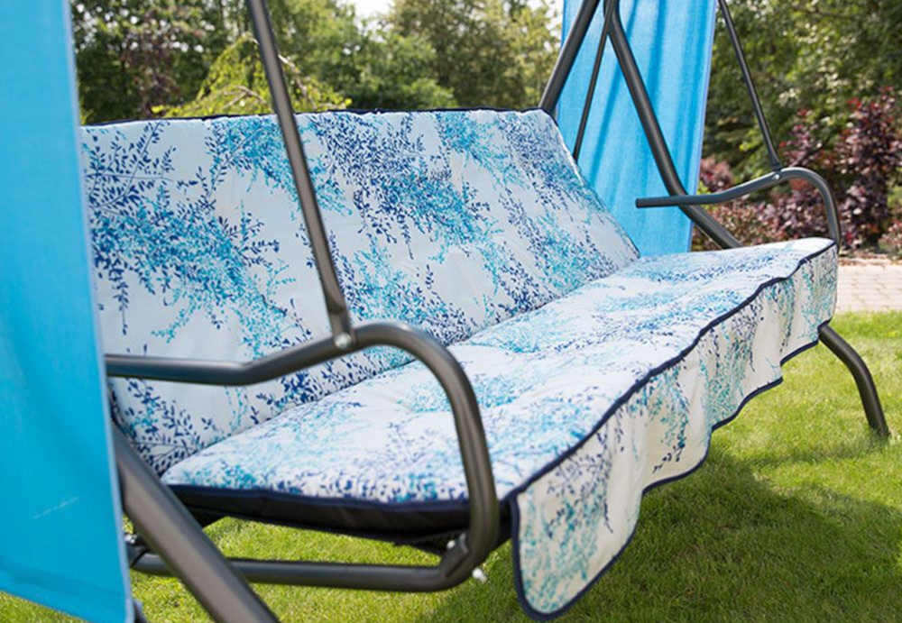 Huśtawka ogrodowa PATIO Latina G023-01PB  komfort stabilnosc dla trzech osob waga max 210 kg