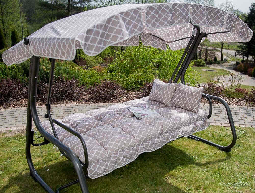 Huśtawka ogrodowa PATIO Ravenna H030-05PB Solidna konstrukcja wysoka jakość sprężynowe siedzisko poduszki mocowanie