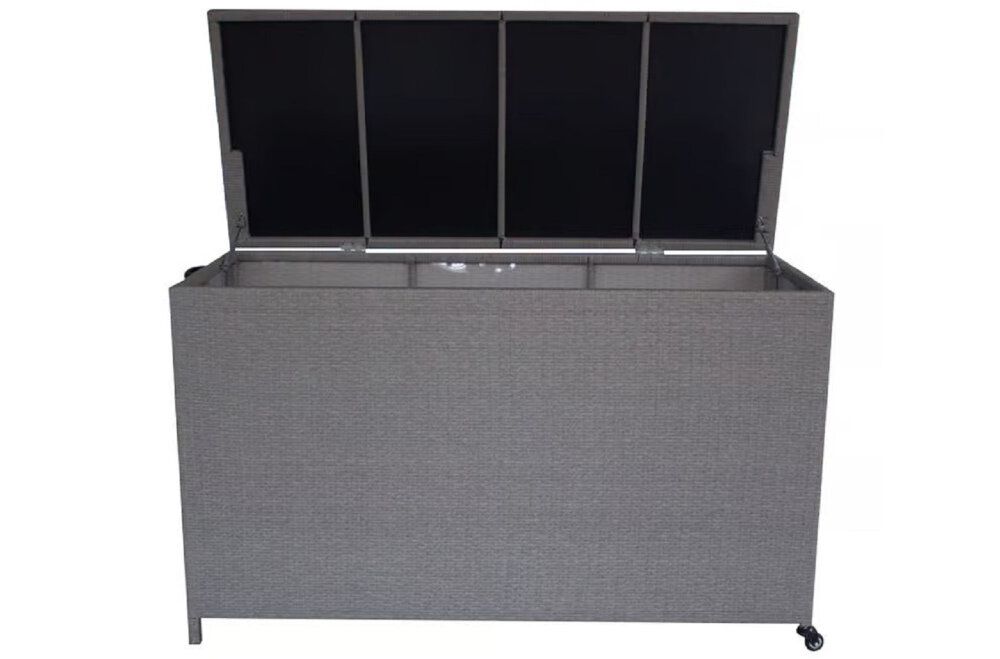 Skrzynia ogrodowa PATIO 47182 Szary Stylowy design stalowy stelaż wysoka jakość kolor kolorystyka obciazenie max 25 kg