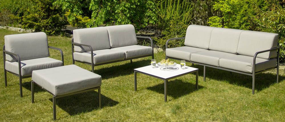 Fotel PATIO Agat D042-16DW malowanie proszkowe konstrukcja stal promienie UV wilgoć obciążenie max 150 kg