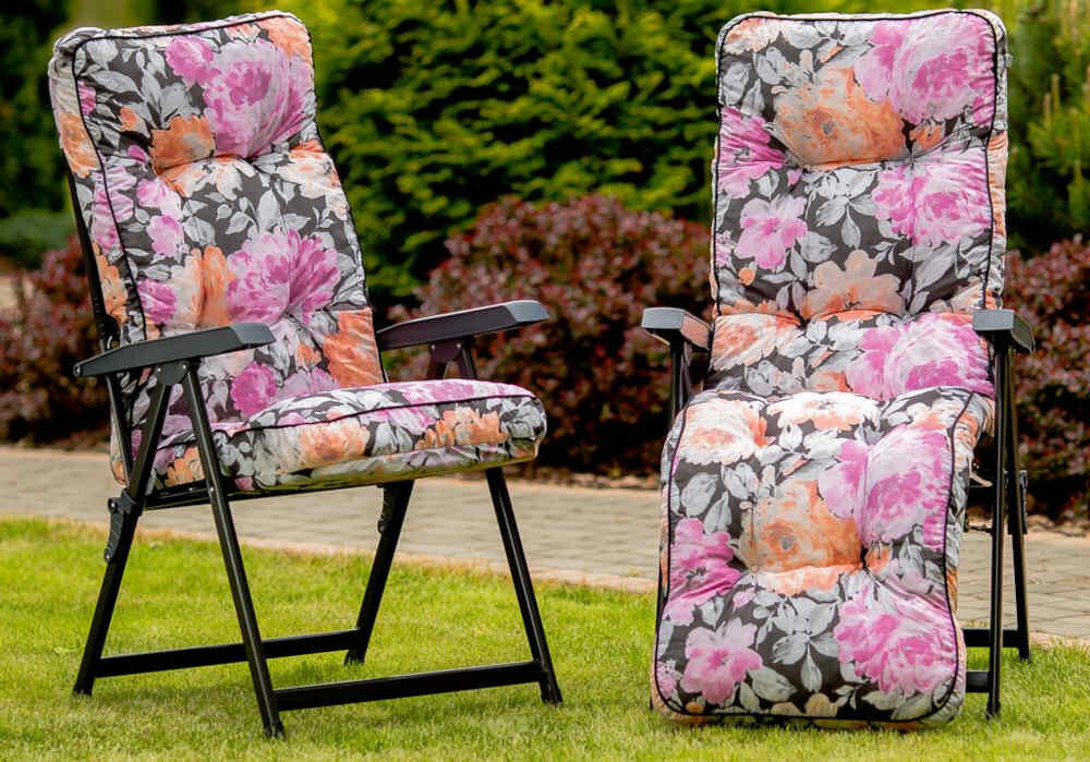 Fotel ogrodowy PATIO Lena Plus H016-12PB pokrowiec na sprężyny wybór relaks odpoczynek praktyczny kompletny