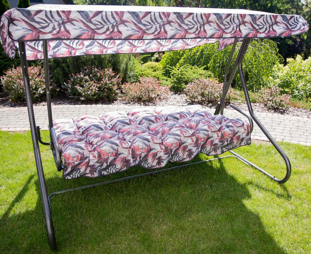 Huśtawka ogrodowa PATIO Milano C025-06BB  cztery osoby funkcja spania rozkladana waga max 300 kg