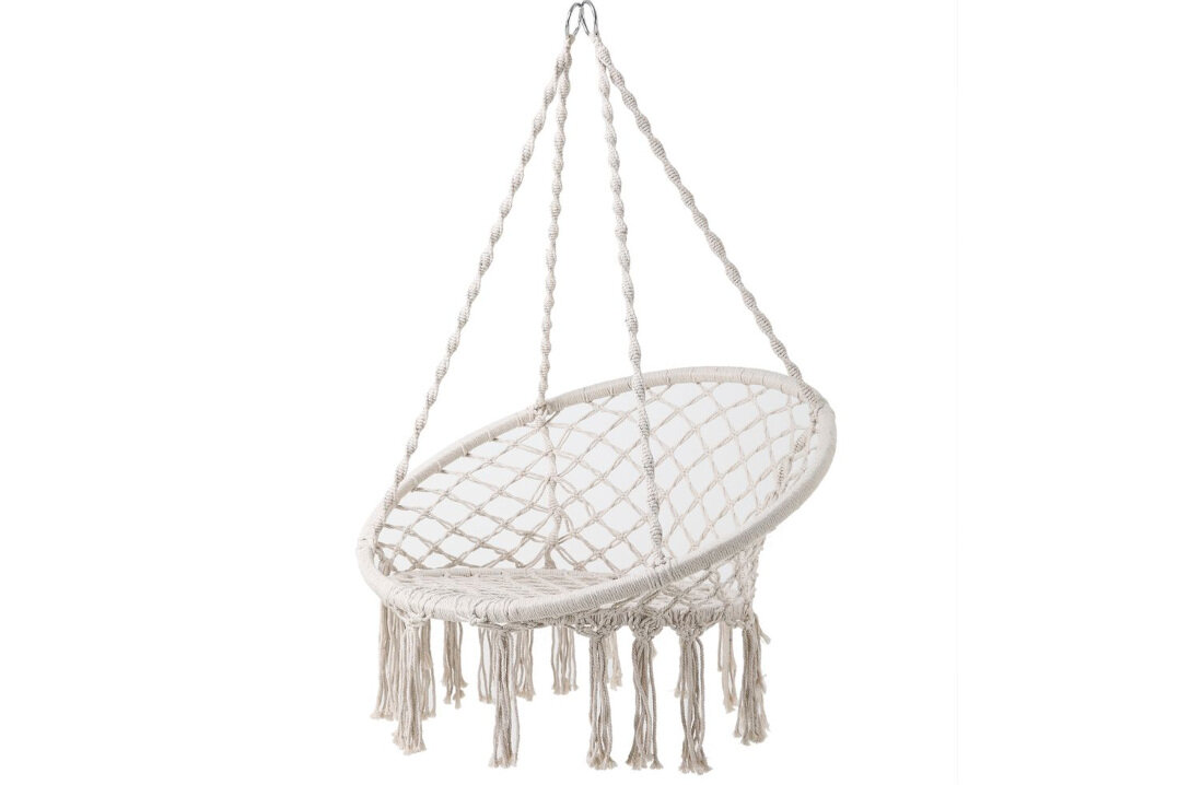 Fotel podwieszany PATIO 47589 Bocianie Gniazdo Ecru kolor kolorystyka wygoda elegancja trwały estetyczny wygląd design odcień