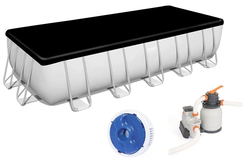 Basen BESTWAY Power Steel 5612B 5612B 640 x 274 x 132 cm pompa filtrujaca filtr specjalna pokrywa dozownik ChemConnect