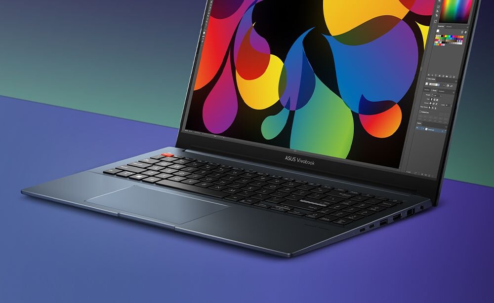 Laptop ASUS VivoBook Pro 16 - klawiatura ErgoSense