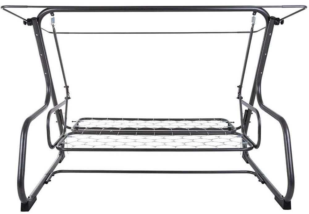 Huśtawka ogrodowa PATIO Parma G045-01PB sprężynowe siedzisko Solidna rama wymiary komfort wygoda uzytkowanie korzystanie