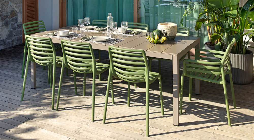 Krzesło ogrodowe NARDI Doga 228341 wysoka jakość wykonanie harmonia aranzacja kolor kolorystyka waga max 200 kg