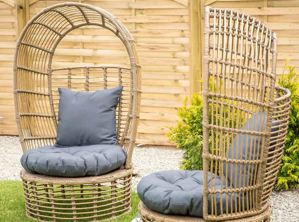 Fotel PATIO Emmanuel 47132 ochrona wilgoć tkanina wykonanie czyszczenie pokrowiec poduszki zamek błyskwiczny trwały estetyczny