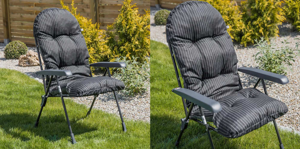 Fotel ogrodowy PATIO Samar Hoch C012-07PB Solidna konstrukcja wykonanie stalowe rury średnica obciążenie