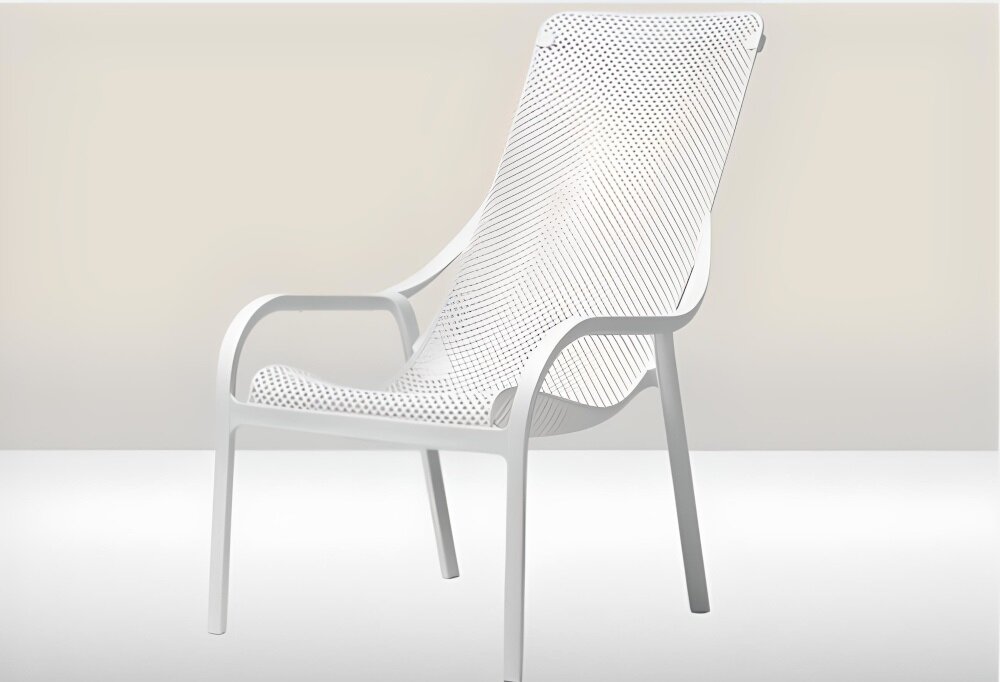 Fotel NARDI Net Lounge Bianco elegancja funkcjonalność elokogia zasady recykling