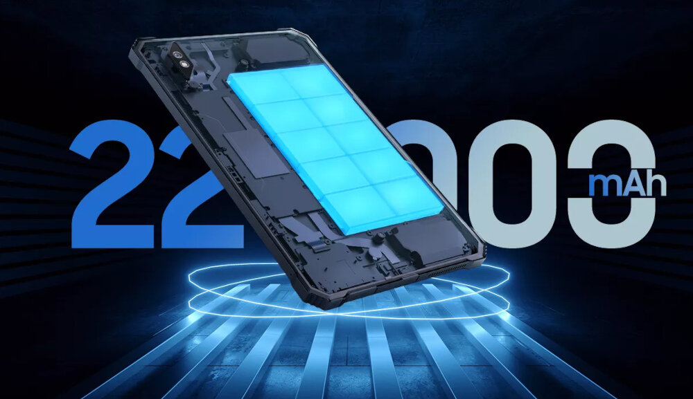 BLACKVIEW Active 8 Pro Moc trwałość komfort ultracienka obudowa wyświetlacz FHD+ 2,4K certyfikat TÜV SÜD Helio G99 8GB RAM 256GB ROM bateria półprzewodnikowa szybkie ładowanie 33W odwrotna ładowarka 22 000 mAh wytrzymałość wodoodporność aparat 48 MP Harman Kardon WPS Office rysik tryb komputerowy Android 13 prywatność bezpieczeństwo dual-SIM NFC GPS Glonass Galileo Beidou globalna kompatybilność sieciowa