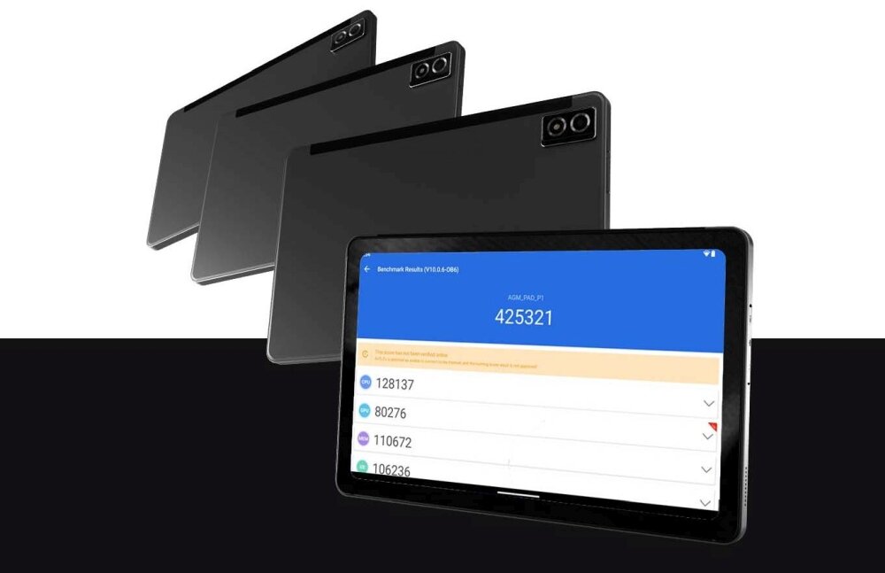 Tablet AGM PAD P1 10.36 8/256 GB LTE Wi-Fi Szary system operacyjny android 13 dzialanie plynnosc funkcje aplikacje