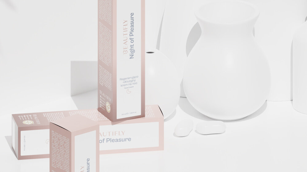 Krem BEAUTIFLY Night of Pleasure 50 ml opis głowny przechowywanie zalety