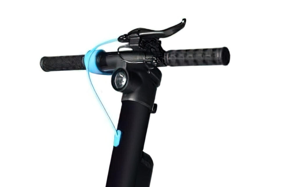 BLAUPUNKT hulajnoga ergonomiczna kierownica gumowe rączki tempomat prędkość jazda przebieg prędkość stan nałądowania wyświetlacz led przyciski funkcyjne hamulec dzwonek