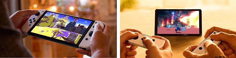 Konsola NINTENDO Switch Oled + Gra Mario Kart 8 Deluxe (kod do pobrania) + NS Online 90 Dni pamięć pojemność czytnik karty pamięci