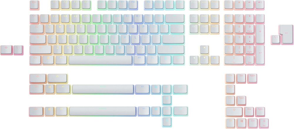 Klawisze GLORIOUS PC Aura V2 Biały kompatybilność przełączniki dopasowanie