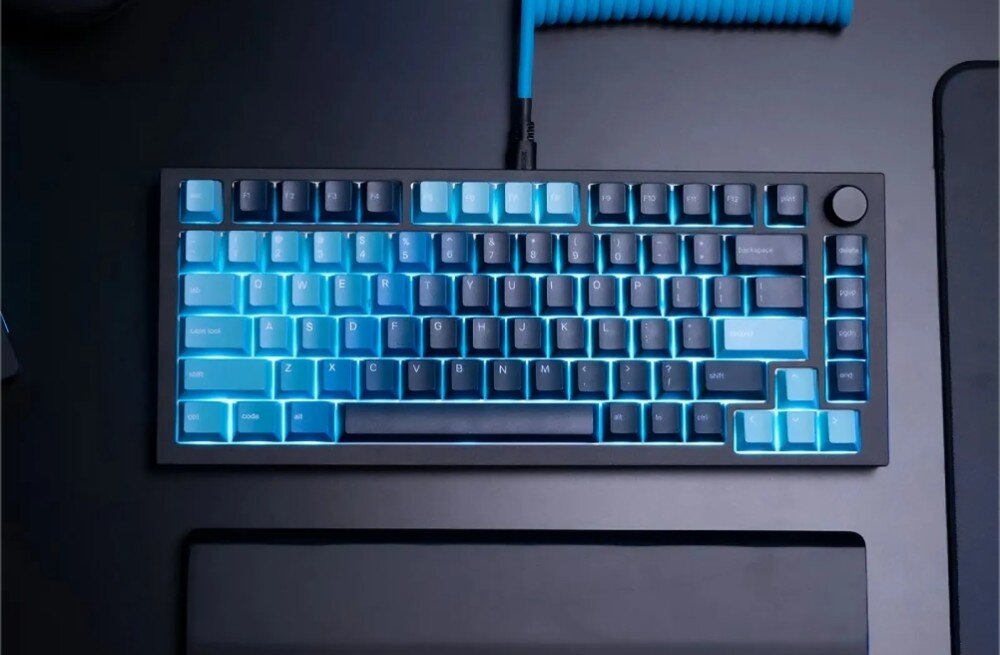 Klawisze GLORIOUS GPBT Celestial Ice cechy materiał powierzchnia