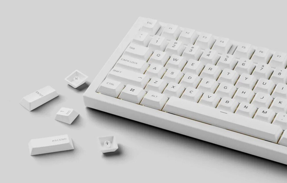 Klawisze GLORIOUS GPBT Arctic White wygląd opis