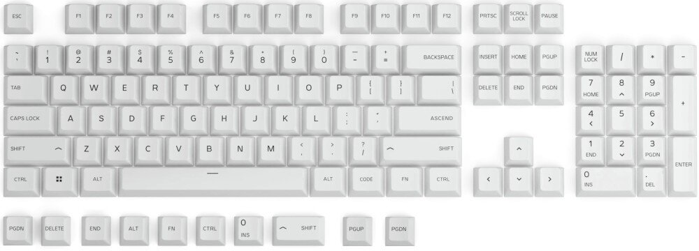 Klawisze GLORIOUS GPBT Arctic White kompatybilność klawiatury przełączniki