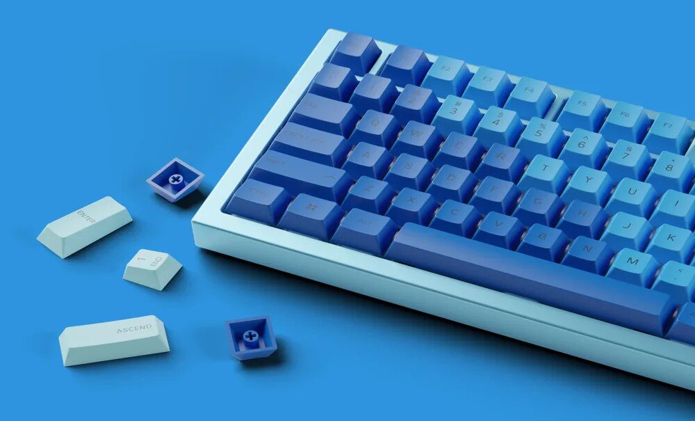 Klawisze GLORIOUS GPBT Caribbean Ocean wygląd opis