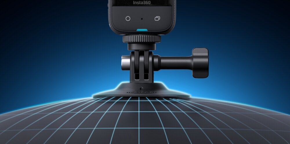 Insta360 Flexible Adhesive Mount montaż kamery na zaokrąglonej powierzchni