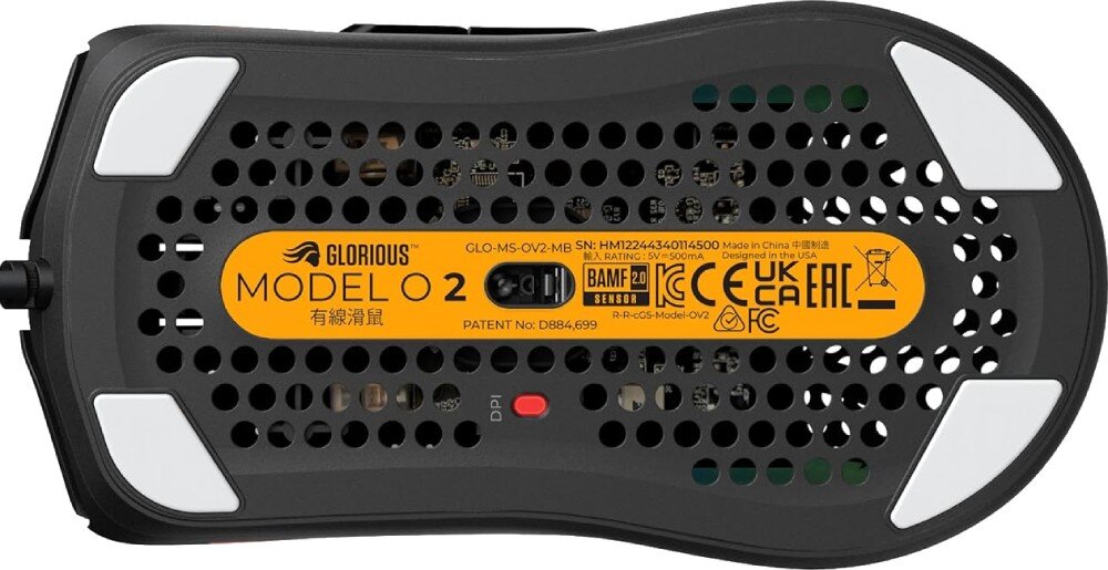 Mysz GLORIOUS Model O 2 Czarny sensor precyzja dokładność