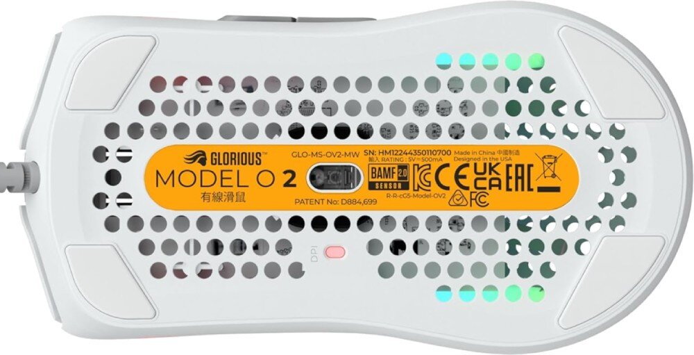 Mysz GLORIOUS Model O 2 Biały sensor precyzja dokładność