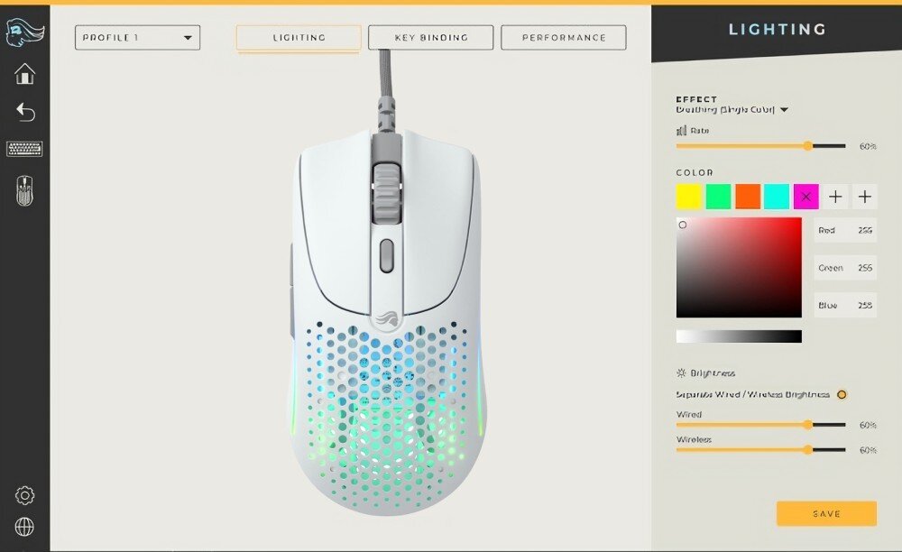 Mysz GLORIOUS Model O 2 Biały oprogramowanie funkcje