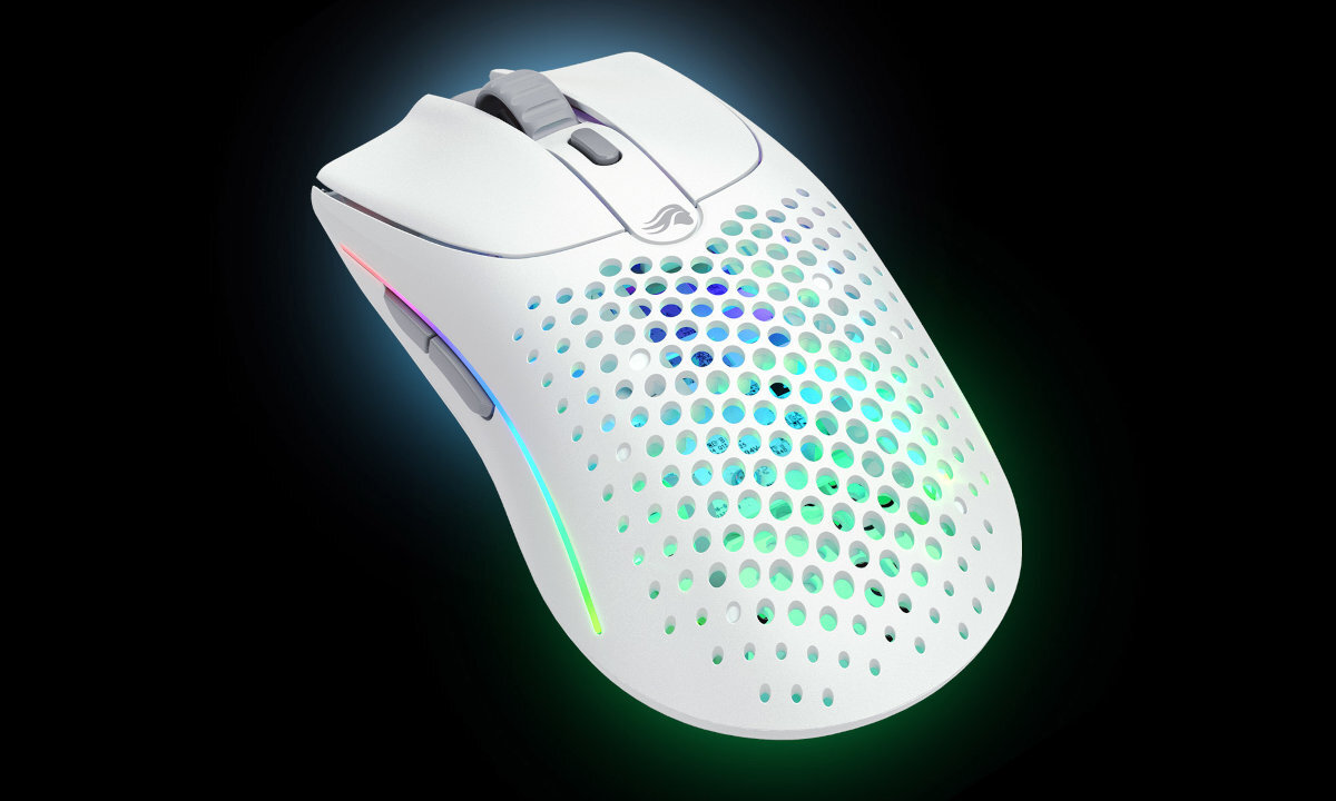 GLORIOUS Model O 2 Wireless Dzielona konstrukcja przycisków przełącznikami Glorious Switches 80 milionów kliknięć - mysz od przodu