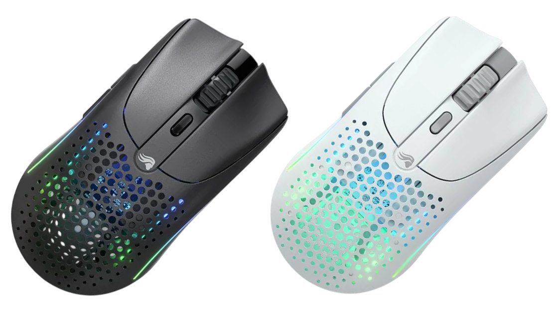 GLORIOUS Model O 2 Wireless dwóch wersjach kolorystycznych Klasyczna czerń Śnieżna biel - mysz w dwóch kolorach