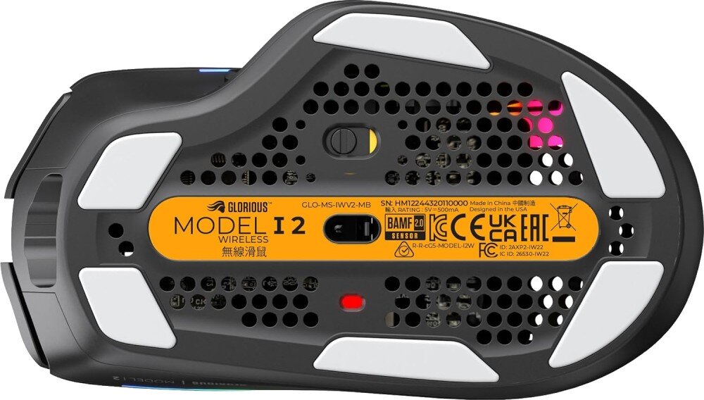 Mysz GLORIOUS PC Model I 2 Wireless Czarny ślizgacze tworzywo PTFE płynność ruchu