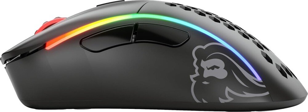 Mysz GLORIOUS Model D- Wireless Czarny konstrukcja waga otwory korpus