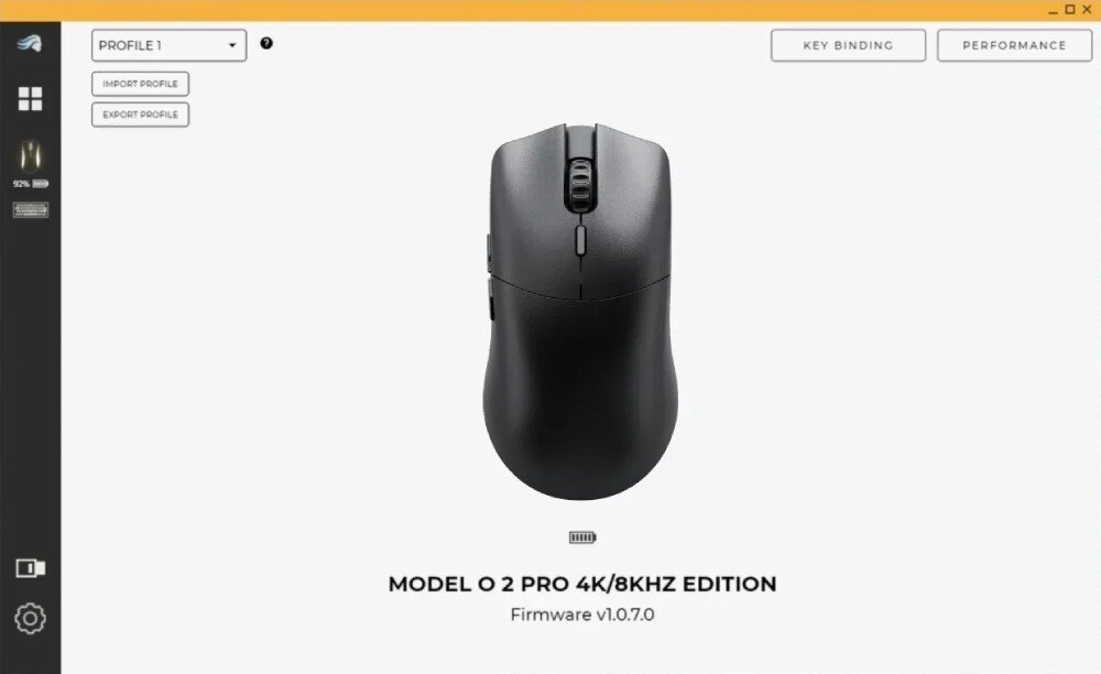 Mysz GLORIOUS Model O 2 Pro 4K/8KHz Edition Czarny oprogramowanie narzędzia dostosowanie