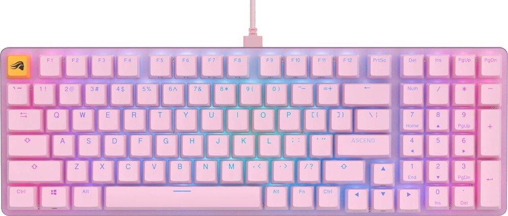 Klawiatura GLORIOUS PC GMMK 2 Full Size Różowy wielkość rozmiar