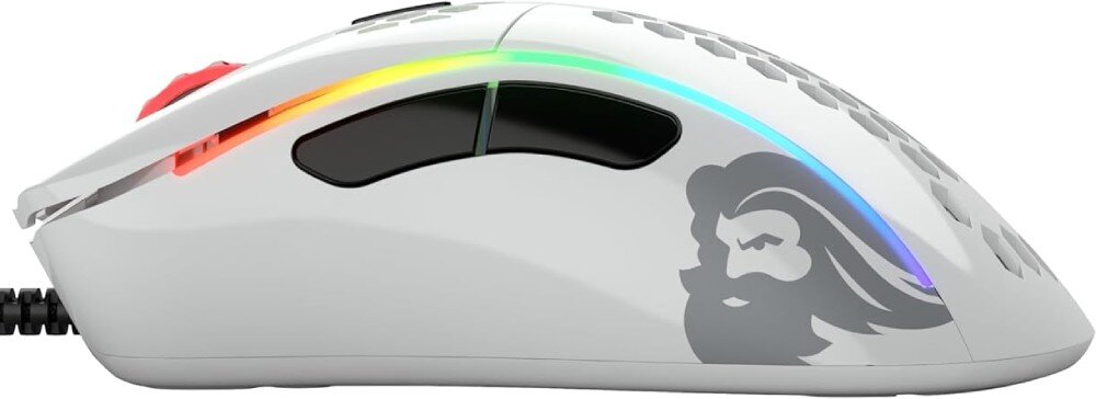 Mysz GLORIOUS Model D- Glossy Biały przełączniki wytrzymałość ślizgacze płynność ruchu