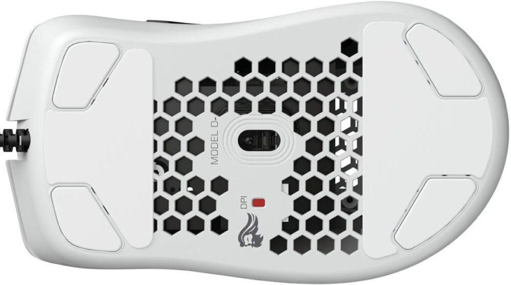 Mysz GLORIOUS Model D- Glossy Biały podłączenie kabel długość