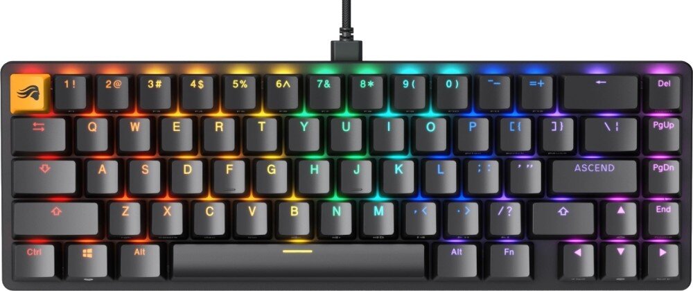 Klawiatura GLORIOUS PC GMMK 2 Compact Czarny wielkość klawisze rozmiary