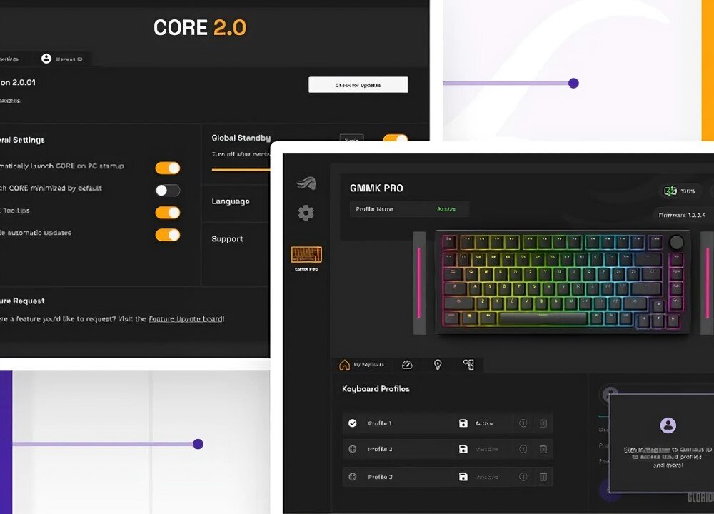 Klawiatura GLORIOUS PC GMMK 2 Compact Czarny oprogramowanie narzędzia funkcje
