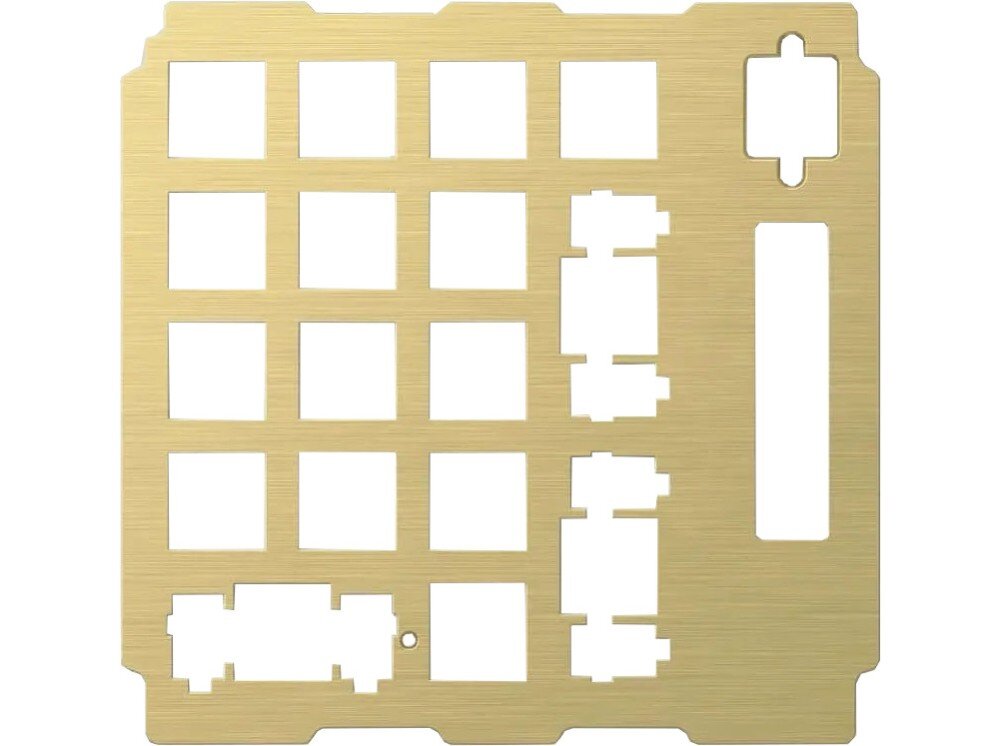 Płytka GLORIOUS PC GMMK Brass kompatybilność przełączniki kolor