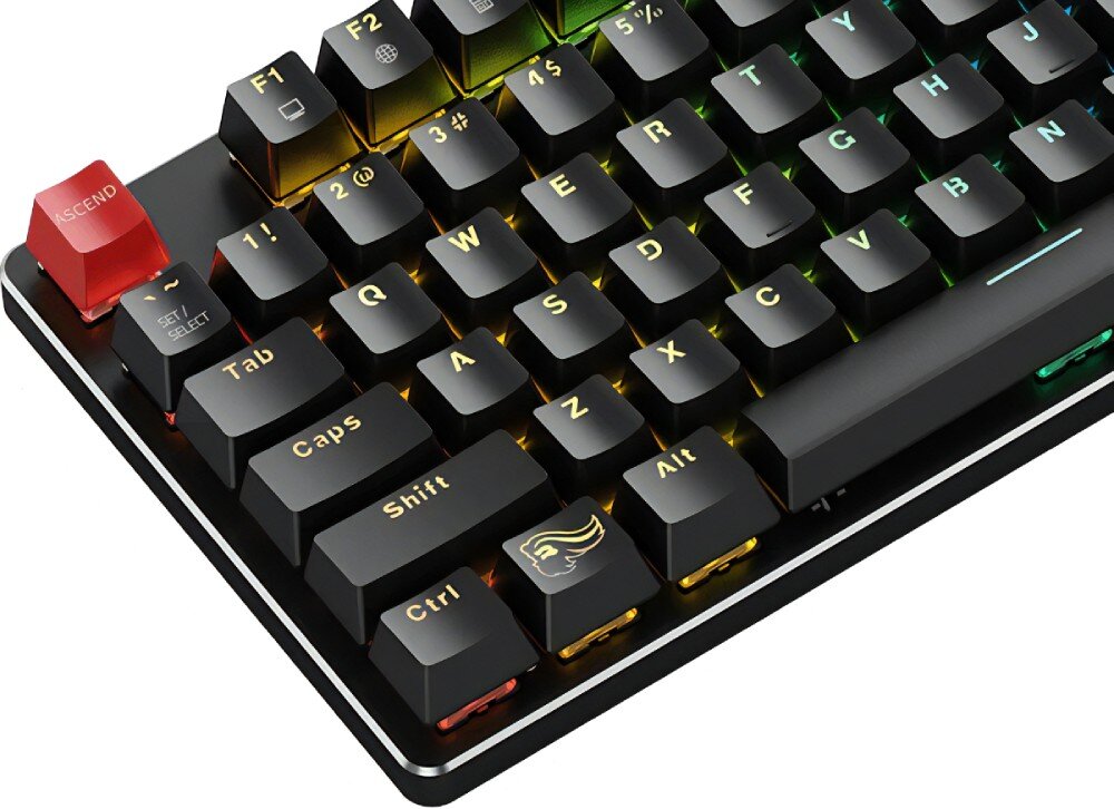 Klawiatura GLORIOUS GMMK Gateron Brown przełączniki przeznaczenie skok siła nacisku