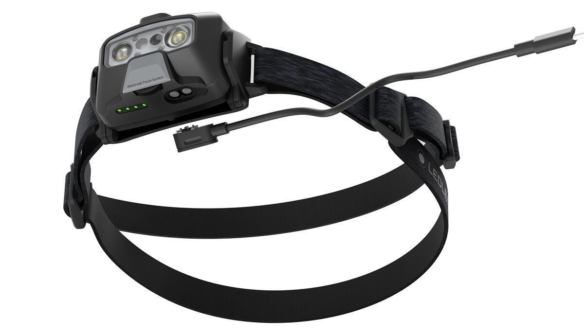 System ogniskowania latarki czołowej Ledlenser HF6R Core